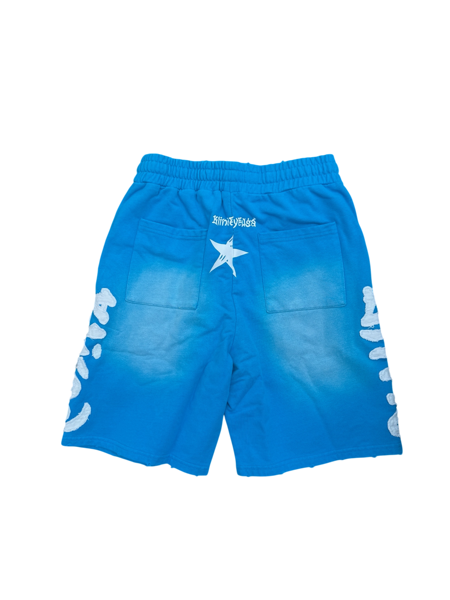 'BLIND' BLEU SHORTS
